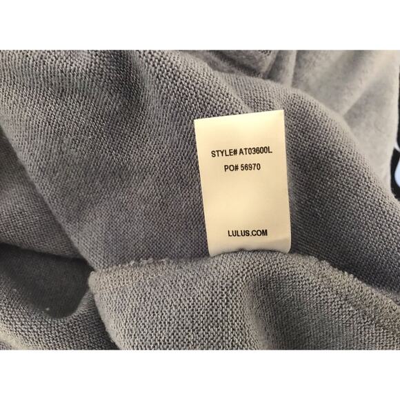 Lulus Sweater Dress Size M Blue Autumn Daze Cowl Neck Long Sleeve Soft Tunic - Picture 8 of 11